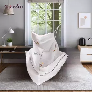 AqToCna Khăn Đi Bộ Đường Dài Ngoài Trời Unisex Chống Nắng Chống Tia UV Ne Khăn Cho Nữ Băng Lụa Mặt nạ Che Mặt Veil Khăn Hình Tam Giác AqToCna