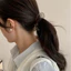 Kẹp tóc chuối nơ mói 4 màu giữ tóc chắc chắn phong cách đơn giản