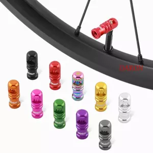 DARON 2 Chiếc Nắp Van Lốp Không săm, Nắp Thân Van Presta Nhôm Chống Ăn Mòn, MTB Siêu Nhẹ 2 Trong 1 Chống Mài Mòn Presta / Schrader Nắp Van Lốp Đua Xe Đạp Đường Bộ