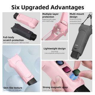 Nắp bảo vệ STABFOAM, Bảo vệ lật tháo nhanh chống rơi, chống trầy xước có bộ lọc Bảo quản nắp lật chống sốc cho DJI Osmo Pocket 4 3