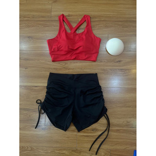 Bộ đùi đi biển đi bơi đi tập aerobic áo dây lưng lên dáng cực xinh,chất thun co giãn mặc thoáng khí