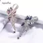AqToCna 1 Người Phụ Nữ Thanh Lịch Pha Lê Thổ Cẩm Chân Trang Sức Thời Trang Quần Áo Phụ Kiện Quà Tặng AqToCna