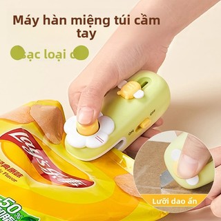 Mini Sealer Hộ Gia Đình Nhỏ Áp Lực Tay Nhựa Sealer Snack Túi Nhựa Sealer Bảo Quản Thực Phẩm Niêm Phong Kẹp