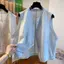Áo vest cao cấp dành cho nữ mùa hè phiên bản Hàn Quốc dáng rộng thon gọn hơn Áo vest không tay phong cách mỏng Áo vest hàng đầu