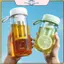 POWER 450 / 600 / 1000ML Cốc dung tích lớn Nhỏ giọt Nồi pha lạnh Trà đá Máy pha cà phê Chai cầm tay Bộ lọc Espresso kín khí Nồi chai có nắp.