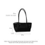 Túi Tote Dệt SAMO, Da PU Có Túi Bên Trong Túi Đeo Vai Rỗng, 25x17x12cm Rỗng Ra Dung Tích Lớn Dây Kéo Ví Bãi Biển