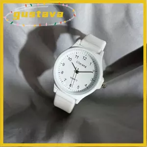Đồng hồ thạch anh GUSTAVA, Dây đeo silicon Đồng hồ đeo tay nhiều màu, Đồng hồ thạch anh có thể điều chỉnh thông thường dành cho học sinh