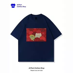 AdventureTime Phiêu Lưu Thời Gian Cho Bé Po Và Da Cũ Hàng Hóa Áo Thun Nam Nữ Cotton Nguyên Chất Tay Ngắn Cặp Đôi Mặc Rời