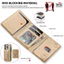 Hộp đựng thẻ da đa năng Hộp đựng thẻ từ tính mạnh, hỗ trợ magnetic cho iPhone 17 / 16 / 15 / 14 / 13 / 12 Pro Max và cho Samsung S25 / S24 / S23, vỏ điện thoại từ tính, phụ kiện.