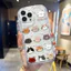 Ốp lưng tương thích cho iPhone 17 Air 16 15 14 13 12 11 Pro X XR XS Max SE 2020 6 7 8 Plus Kem gợn sóng cong cạnh Motif Mèo dễ thương NYK136
