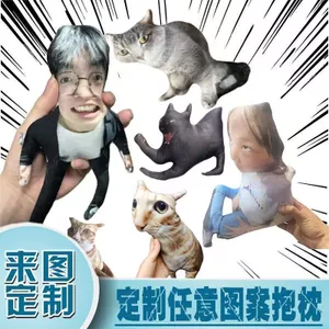 Tùy Chỉnh Gối Không Có Cạnh Trắng Hình Người Ngoài Hành Tinh Xấu Xí Mèo Con Chân Dung Anime Truyện Tranh Sofa Đệm Gối Quà Tặng Cùng Phong Cách