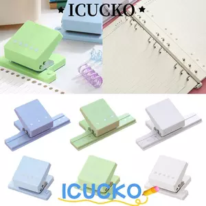 Máy đục lỗ ICUCKO, Máy đục lỗ giấy 3 / 5 lỗ rời, các loại màu sắc Kích thước nhỏ DIY Scrapbooking DIY Trang sách Stitcher Book Binding