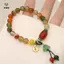 Vòng tay sen dân tộc bằng đá tự nhiên phong cách Trung Quốc mới Thiết kế thời trang quốc gia Vòng tay mới Quà tặng mùa thu đông dành cho nữ [Mina]