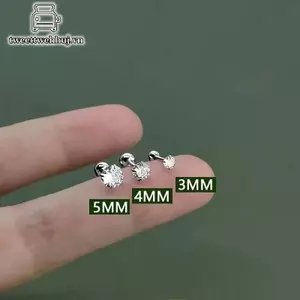 Nhíp 1 Đôi Bông Tai Zircon Cho Nữ Xương Tai Móng Tay Sụn Bông Tai Xoắn Ốc Bông Tai Trang Sức Cơ Thể Quà Tặng VN