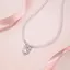 Vòng cổ bạc nơ đường "Heart Kiss" FANCIME