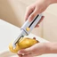 Dụng cụ gọt vỏ rau củ DONOVANQQ, Dụng cụ gọt vỏ trái cây tiện dụng loại ép, Dụng cụ bào trái cây cầm tay 2 trong 1 có bàn chải làm sạch Nhà hàng bóc vỏ nhà bếp