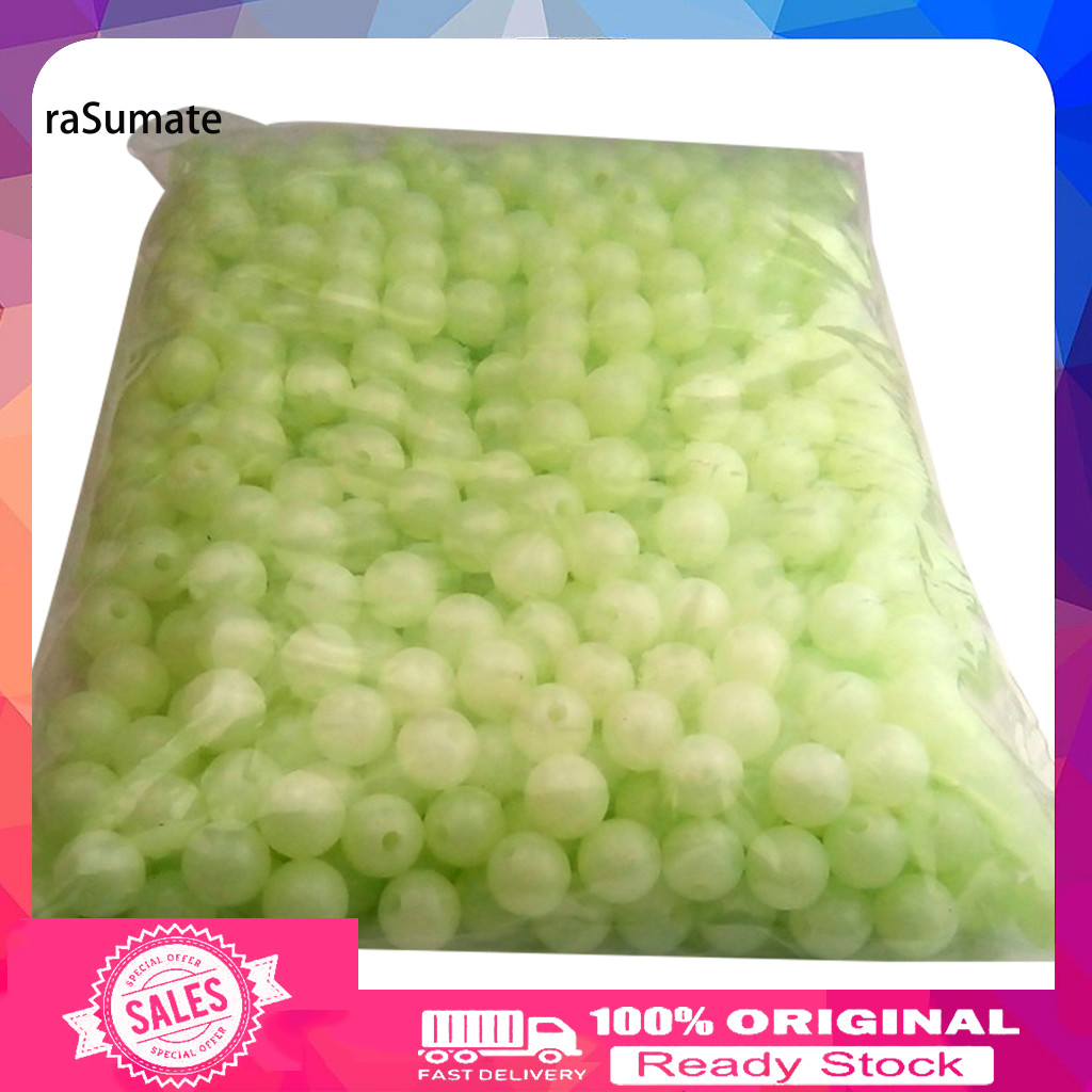 < rasumate > 100 Cái / túi Hạt Dạ Quang Đa Năng Nhựa Màu Sáng Dạ Quang Ban Đêm Hạt Để Câu Cá