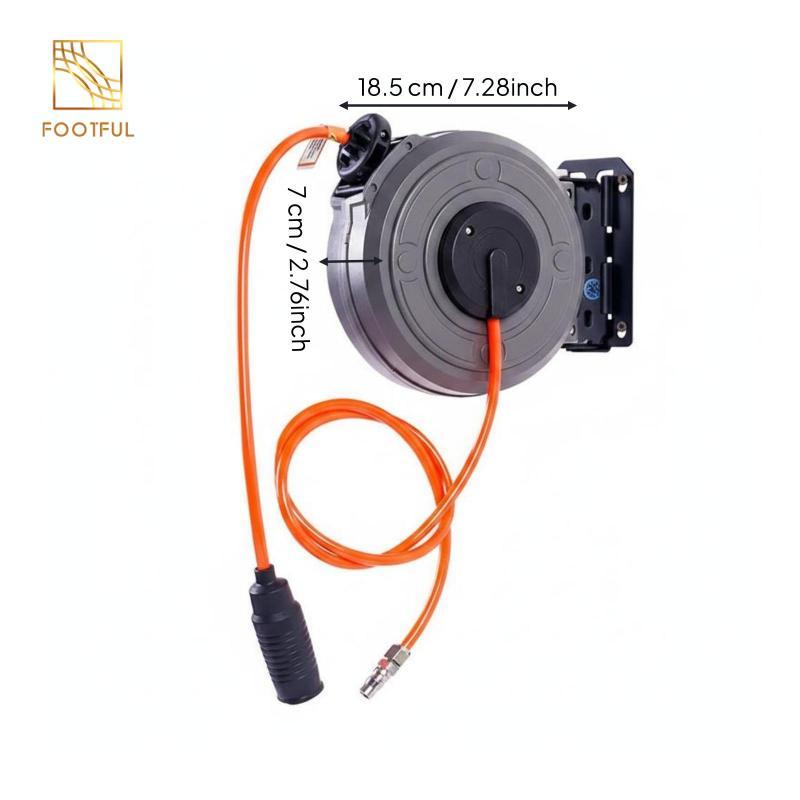Cuộn ống có thể thu vào tự động Cuộn dây điều hòa tự khóa Thiết bị tiện ích nhỏ gọn cho nhà để xe, xưởng
