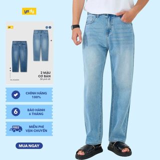 [BST Comfort Me-We] Quần jeans nam YODY form straight ống đứng cotton tự nhiên, denim dày dặn nam tính MCJE26A004