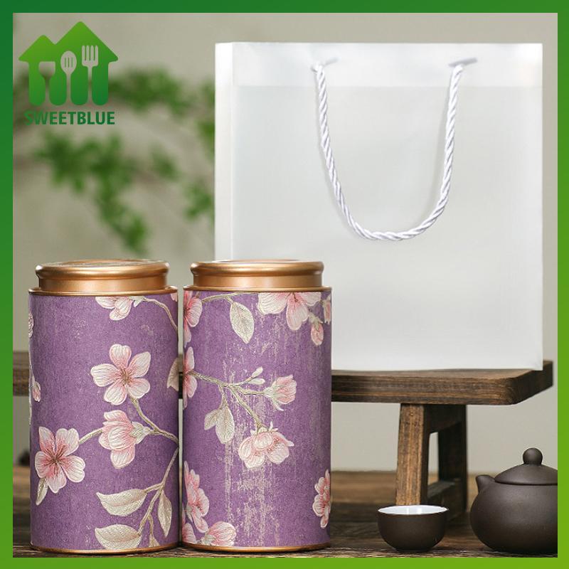 SWEET Hoa Văn Rỗng Trà Thiếc Có Thể Hộ Gia Đình Trà Xanh Kín Lọ Di Động Nhà Trà Nhỏ Paaging Hộp Thiếc Bảo Quản Có Thể n