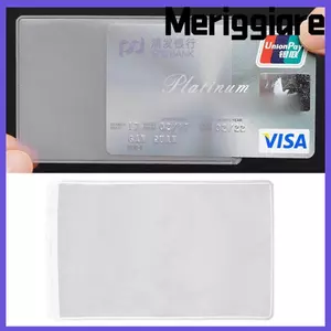 MERIGGIARE 10 CÁI Danh thiếp, Hộp đựng thẻ ID mờ PVC, Vỏ bảo vệ đồ dùng văn phòng trường học