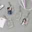 Giá đỡ Photocard 3 inch PYCOU, với đôi cánh thiên thần Phong cách Graffiti Bảo vệ thẻ ảnh Kpop, bền bỉ với móc khóa Giá đỡ huy hiệu ID Acrylic Đồ dùng học tập