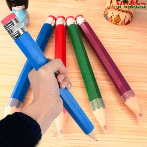 VVDZA Giant Pencil School Đồ dùng văn phòng Quà tặng vui nhộn Đồ chơi mới lạ Hiệu suất Prop Bút chì khổng lồ