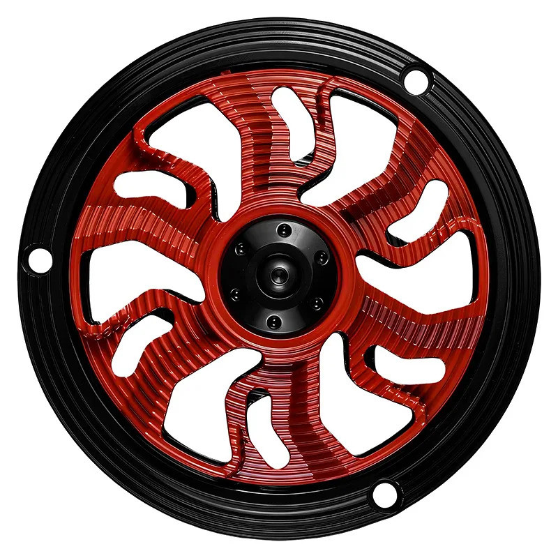 MOTORCYCLE ROTATING QUẠT BÌA Hợp kim nhôm Rỗng Tản nhiệt Sửa đổi Vỏ bảo vệ