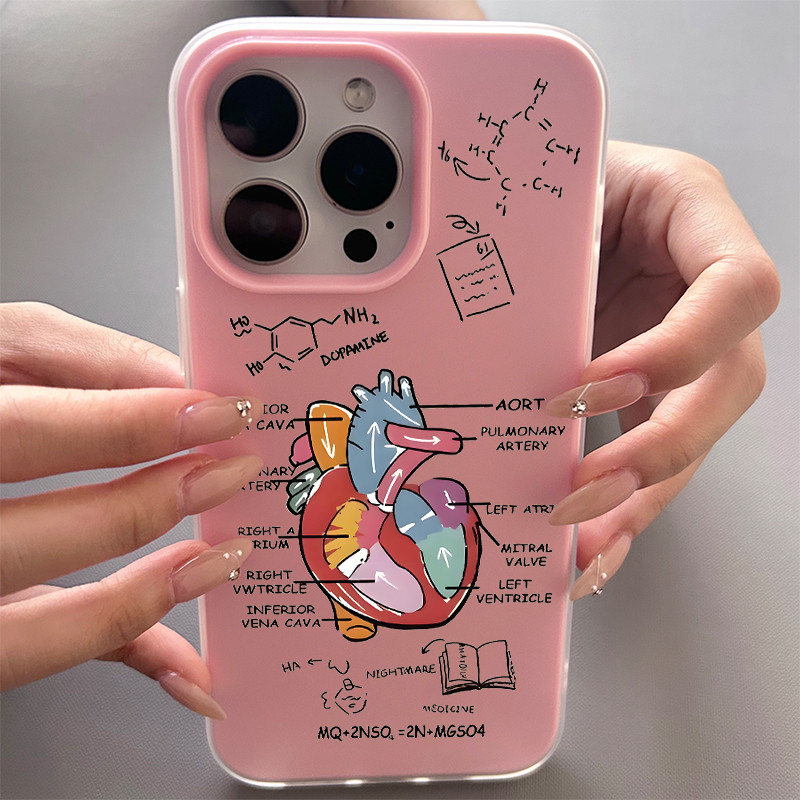 Ốp điện thoại họa tiết hình bóng nhện đen cho iPhone 17/16 Pro Max/15/14/13/12/11