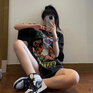 （Giao hàng 24h）Angela Áo thun 100% cotton tay ngắn cổ tròn thời trang mùa hè phong cách Hàn Quốc cho nữ