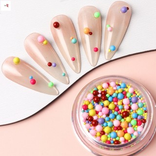 Hạt móng tay nhựa màu Dopamine Macaron Kích thước hỗn hợp để làm móng tay mùa hè