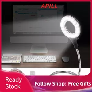 apill Keenso USB LED Light Portable Độ sáng cao 18 Cái Đèn Blubs cho PCLaptop Dây kim loại linh hoạt Tiết kiệm điện WorkStudyTravel Màu đen (Đen)