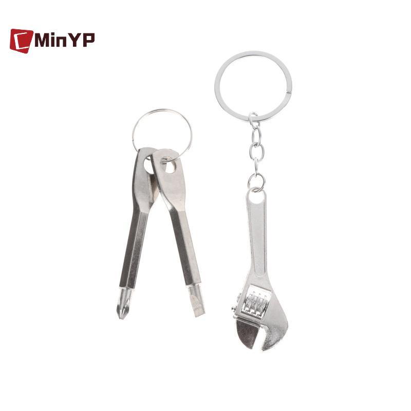 CMinYP 3 Cái / bộ Mini Cross + Tua Vít Phẳng + Cờ Lê Bộ Di Động Cờ Lê Mini Đa Năng Móc Khóa Cho Xe Đạp Công Cụ Sửa Chữa Xe Máy Glory