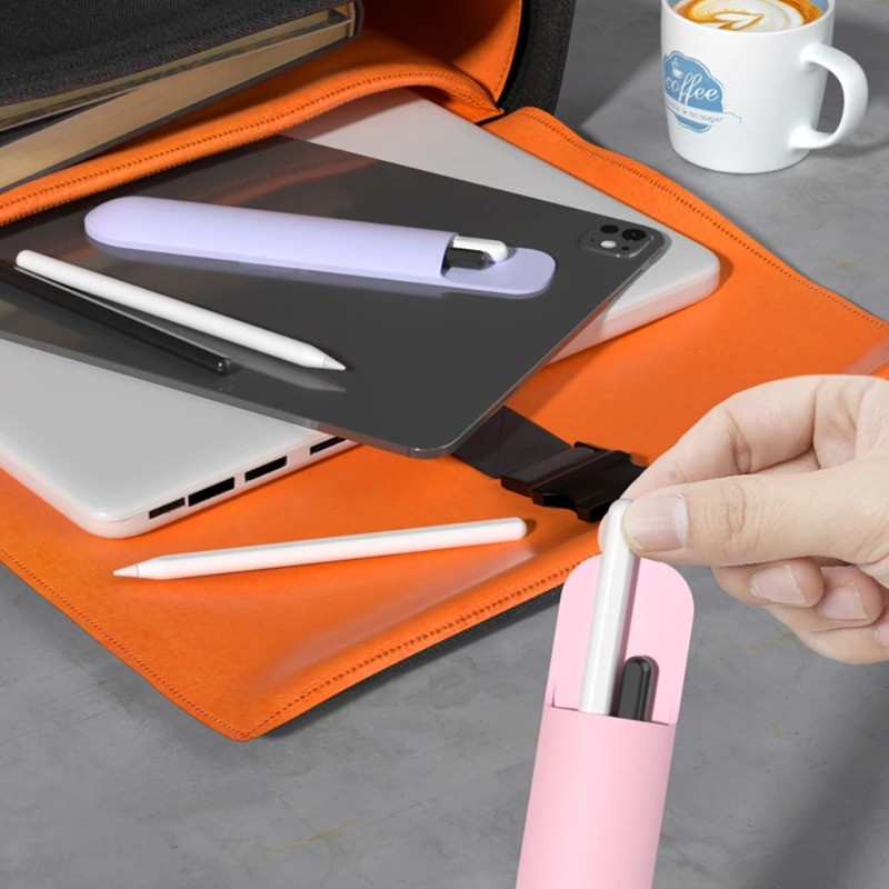 Túi Đựng Bút Đa Năng Cho Apple Pencil Pro 2 1 Stylus Hộp Đựng Bút Silicon Cho Samsung Galaxy Tab S-Pen Hộp Đựng Máy Tính Bảng Cảm Ứng Chắc Chắn Bảo Vệ Bao