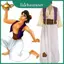 Trang phục trang phục hoàng tử Aladdin dành cho người lớn tinh tế có mũ và áo Vest sành điệu