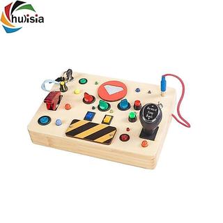 Bảng công tắc LED chulisia Bảng cảm giác Phát triển trí não Kỹ năng vận động tinh cho bé Nút hoạt động cho bé Đồ chơi dành cho trẻ em Đảng ủng hộ