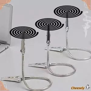 GIÁ RẺ 1 Kẹp Hương Chống Muỗi, Giá Đỡ Kẹp Cá Sấu Hai Đầu Có Thể Uốn Cong, Ống Mở Rộng Linh Hoạt Kim Loại Cuộn Dây Chống Muỗi Hỗ Trợ Văn Phòng Tại Nhà