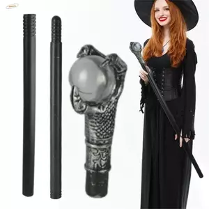 ZENZON Trang Phục Đi Bộ Gậy, Cây Vương trượng Vua Hoàng Gia Cây Đũa Phép Halloween, Trang Trí Tiệc Tay Cầm Tròn Móng Vuốt Bóng Thanh Lịch Halloween Đi Bộ Dính Phụ Kiện Trang Phục