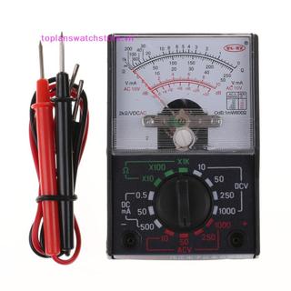Toplanswatchstore DC / AC 1000V Vôn kế 250mA Ampe kế 1K Đồng hồ đo điện trở Analog Đồng hồ vạn năng VN