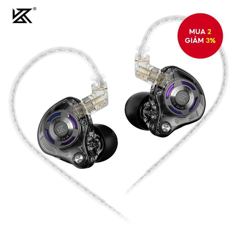  KZ Gale Tai Nghe Có Dây In-Ear HiFi Với 2 Mic, Động Siêu Tuyến Tính, Thiết Kế Công Thái Học, Tai Nghe Giám Sát Âm Nhạc, Tai Nghe Gaming Tùy Chỉnh