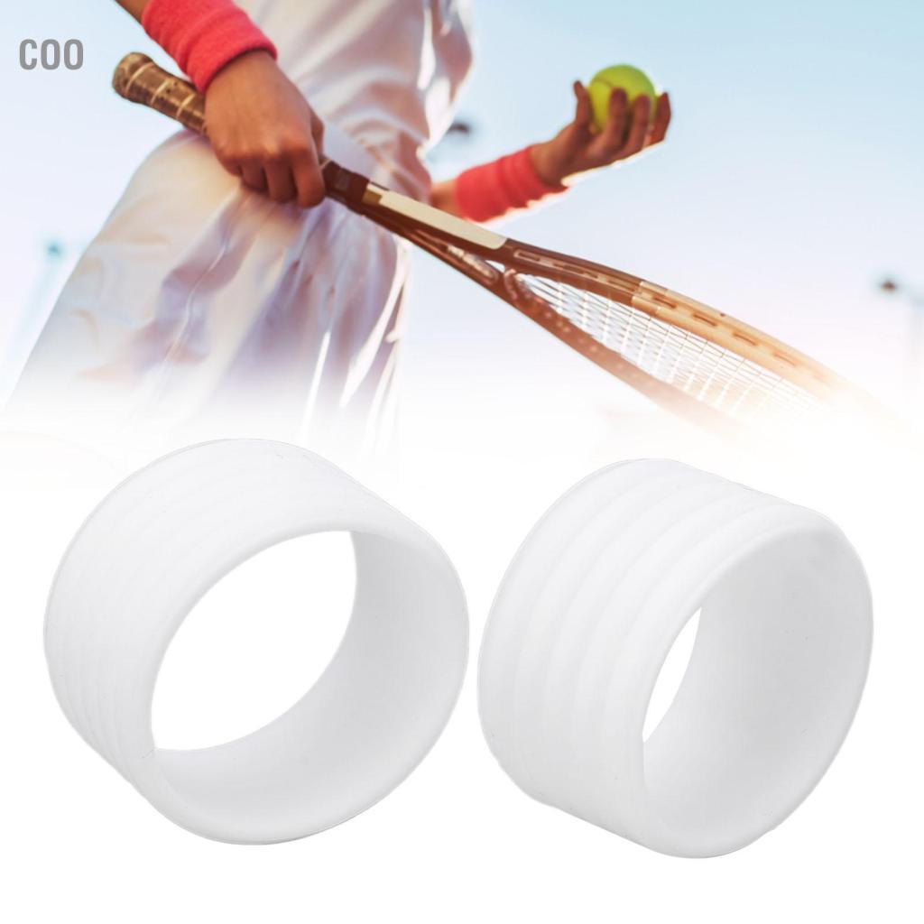 Coo ZASCHMOY 2 chiếc Vòng silicon có tay cầm vợt tennis - Khả năng thấm hút mồ hôi cao để tăng cường độ bám Có thể tái sử dụng & bền bỉ Phù hợp với mọi loại vợt (Xanh lam)