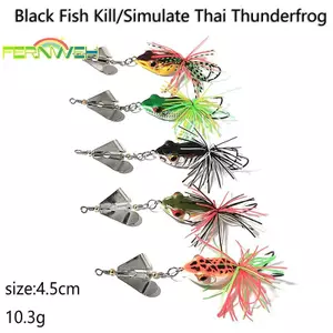 Bán chạy xuyên biên giới mới 4,5cm 10,3g Mồi cứng gió Thái Lan Thunder Frog Lá gió Road Runner Cá mồi cứng Giết đặc biệt [MỚI]