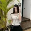 Áo thun ngắn tay một vai ren rỗng dành cho nữ mùa hè Pure Desire Sexy Slim-Fit Bott