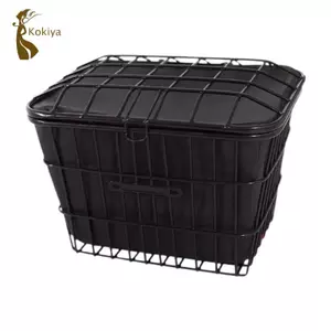 Giỏ xe đạp có túi bên trong bằng kim loại, Giỏ đi xe đạp dung tích lớn, Phù hợp với hầu hết các xe đạp, Giỏ đựng đồ