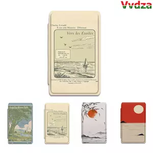 VVDZA Vỏ bảo vệ từ tính, chống rơi phong cách Nhật Bản, Vỏ Folio chống sốc chống trầy xước đầy màu sắc cho XTEINK X4 / X3