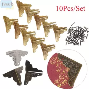 JVSUB 10 Chiếc Hộp Trang Trí Thủ Công Đa Năng Nội Thất Phần Cứng Khắc Vintage Cổ Đồng