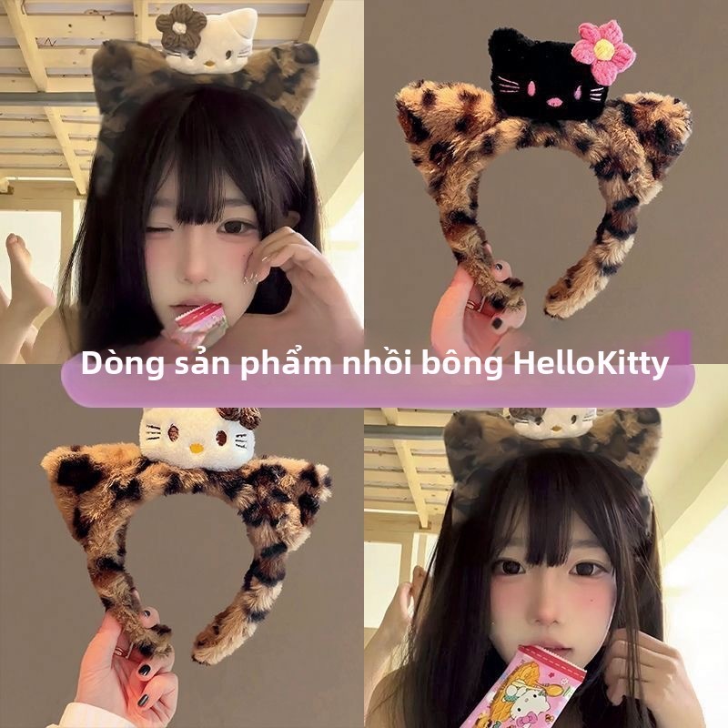 Gấu Dễ Thương Sang Trọng Mũ Trùm Đầu Nữ Rửa Mặt Băng Đô Influencer Kẹp Tóc Băng Đô Phụ Kiện Tóc Xuyên Biên Giới Quà Tặng Bán Buôn