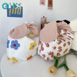 GHX Túi Ăn Trưa Cotton Bento Túi Dã Ngoại Tote Dễ Thương Sinh Thái Nhỏ Túi Xách Di Động Tai Thỏ Túi Bảo Quản Thực Phẩm Dành Cho Nữ Trẻ Em VN