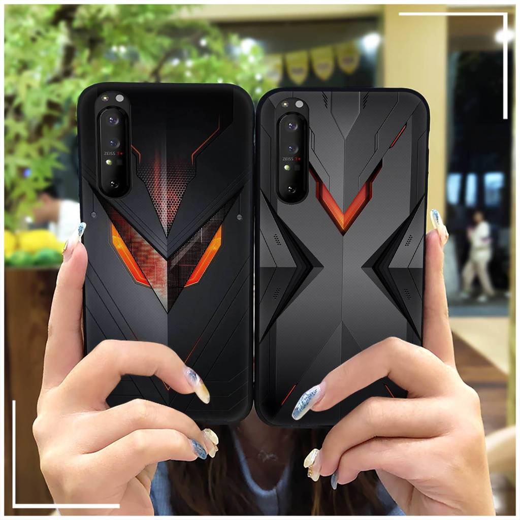 Ốp Điện Thoại Chống Sốc, Chống Va Đập, Chống Thấm Nước, Chống Bụi Bẩn Mecha TPU Bọc Toàn Bộ Bền Cho Sony Xperia1 II, Thiết Kế Thời Trang, Bảo Vệ Mặt Sau