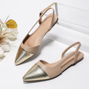 Giày nữ cỡ lớn 41-44, dép kaki mũi nhọn thời trang và thanh lịch
